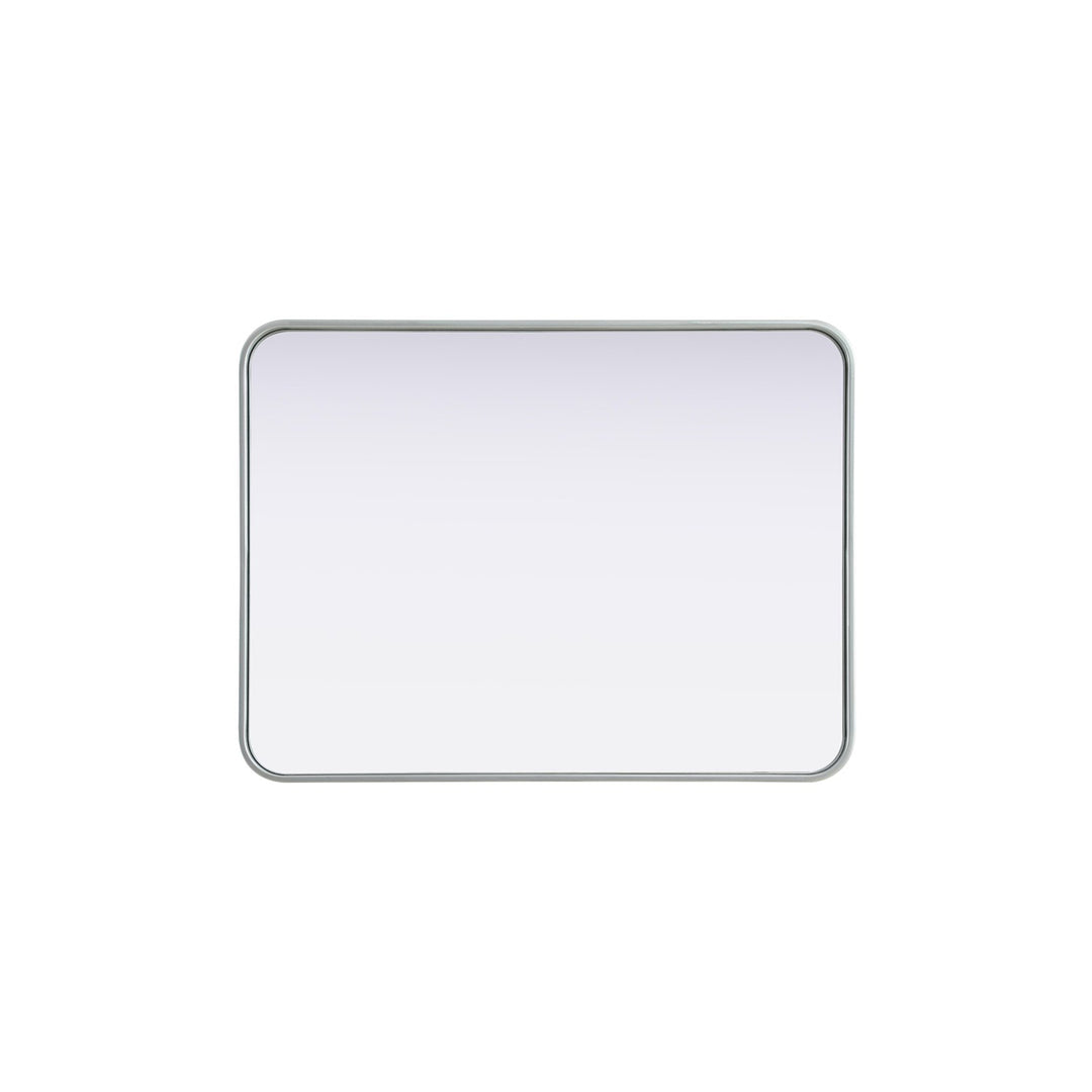 Contour Metal Rectangle Mirror 24X32 In Silver - View 5 - Joshua Marshal