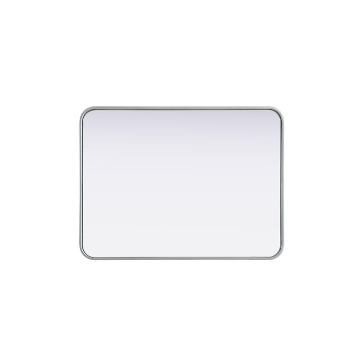 Contour Metal Rectangle Mirror 24X32 In Silver - View 5 - Joshua Marshal