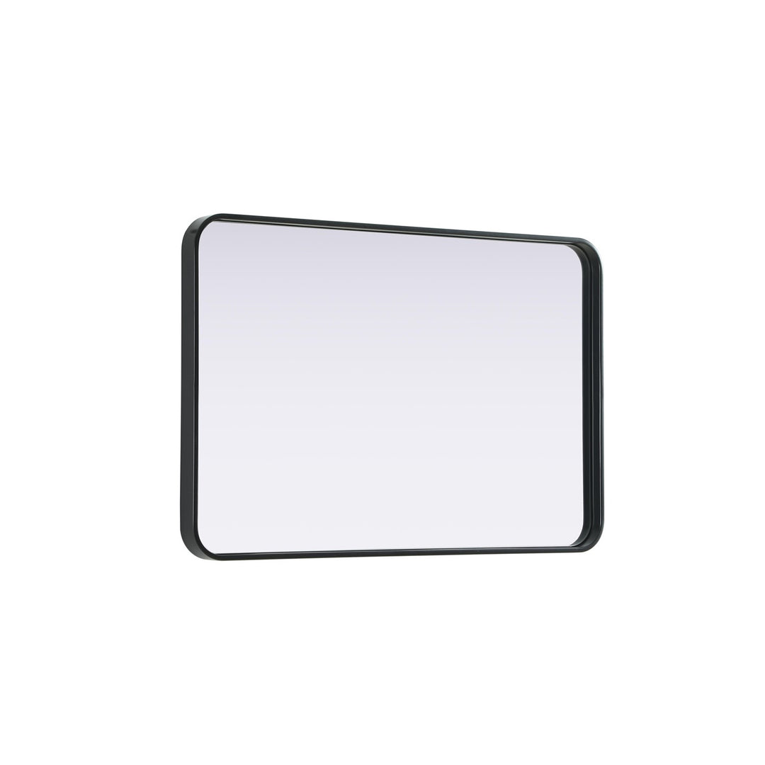 Contour Metal Rectangle Mirror 24X36 In Black - View 5 - Joshua Marshal