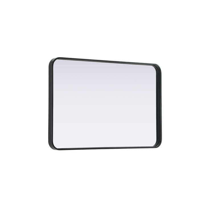 Contour Metal Rectangle Mirror 24X36 In Black - View 5 - Joshua Marshal