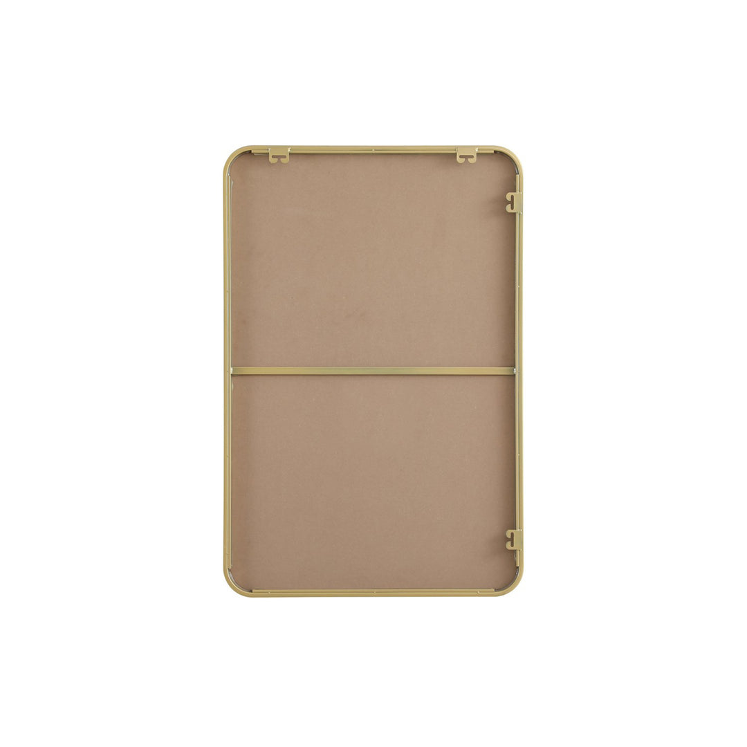 Contour Metal Rectangle Mirror 24X36 In Brass - View 6 - Joshua Marshal