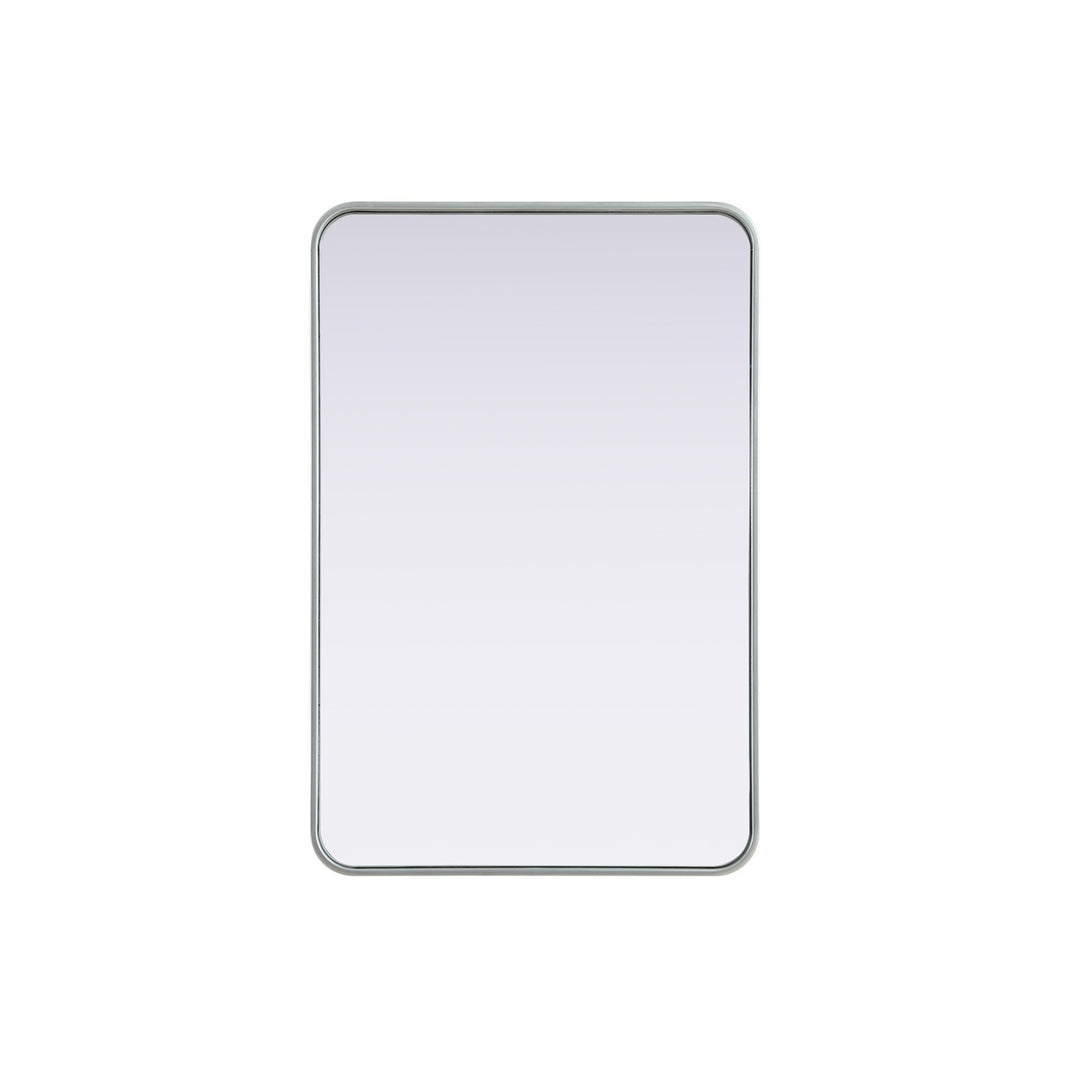 Contour Metal Rectangle Mirror 24X36 In Silver - View 3 - Joshua Marshal