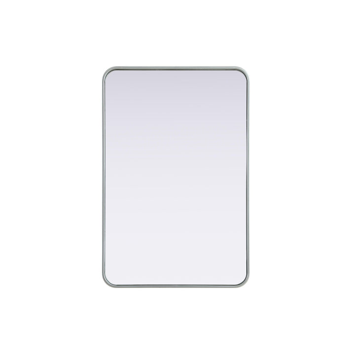 Contour Metal Rectangle Mirror 24X36 In Silver - View 3 - Joshua Marshal