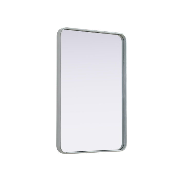 Contour Metal Rectangle Mirror 24X36 In Silver - View 4 - Joshua Marshal