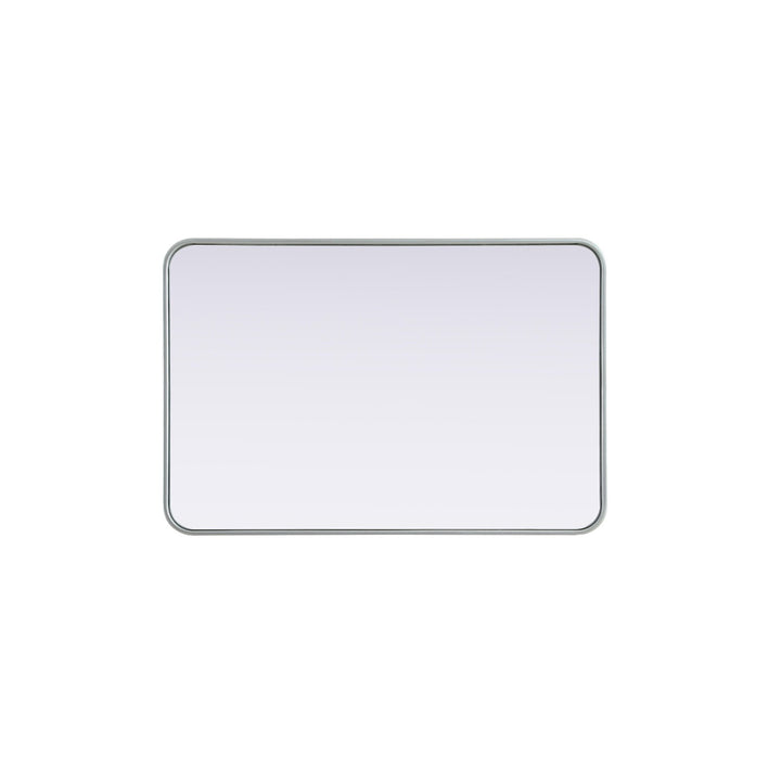 Contour Metal Rectangle Mirror 24X36 In Silver - View 5 - Joshua Marshal