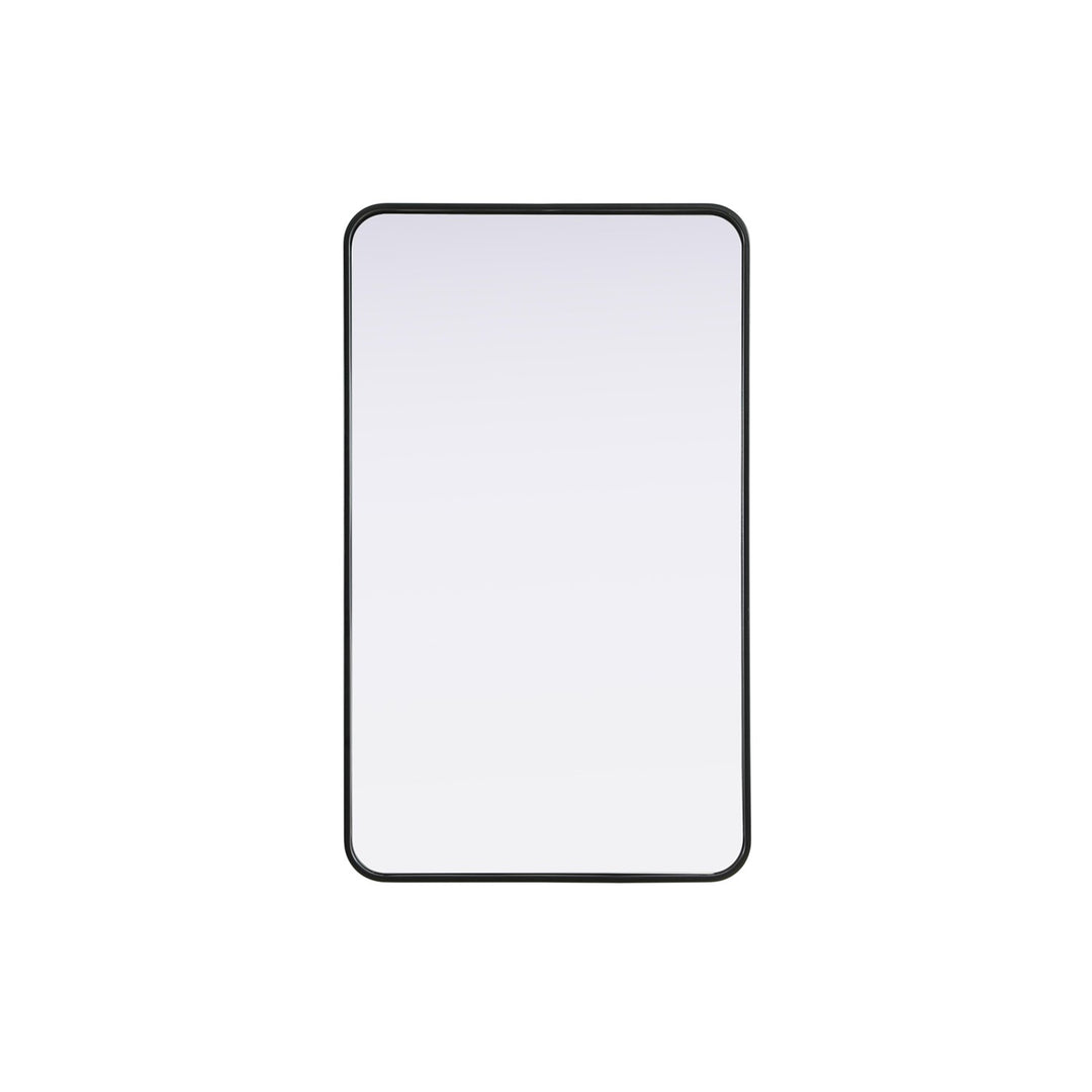 Contour Metal Rectangle Mirror 24X40 In Black - View 3 - Joshua Marshal