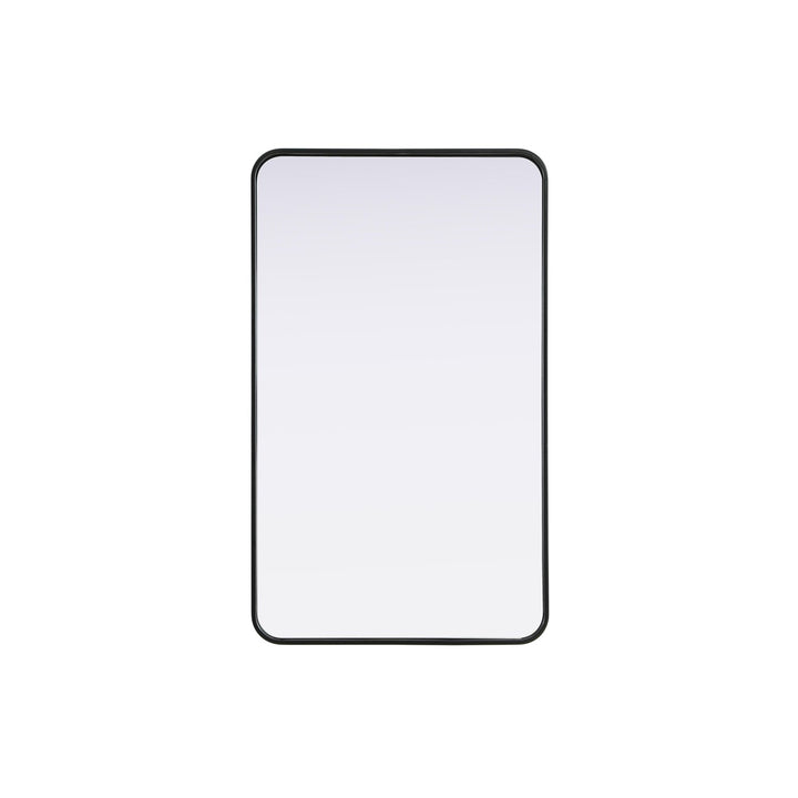 Contour Metal Rectangle Mirror 24X40 In Black - View 3 - Joshua Marshal