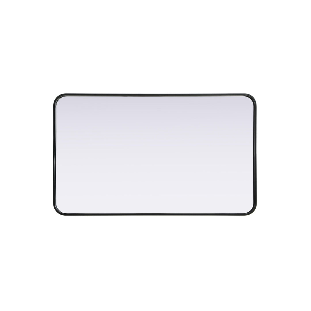 Contour Metal Rectangle Mirror 24X40 In Black - View 5 - Joshua Marshal