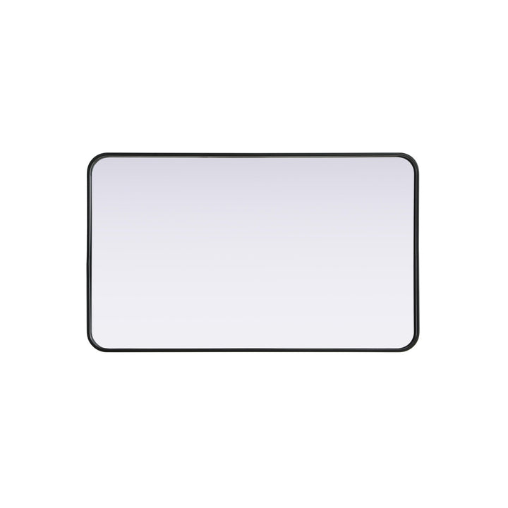 Contour Metal Rectangle Mirror 24X40 In Black - View 5 - Joshua Marshal