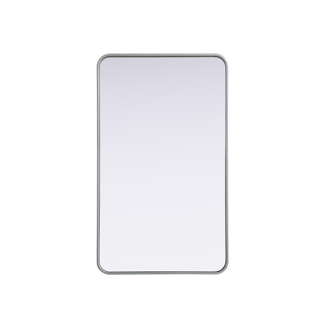 Contour Metal Rectangle Mirror 24X40 In Silver - View 3 - Joshua Marshal