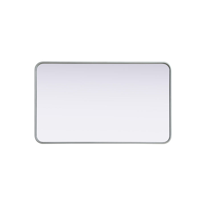 Contour Metal Rectangle Mirror 24X40 In Silver - View 5 - Joshua Marshal
