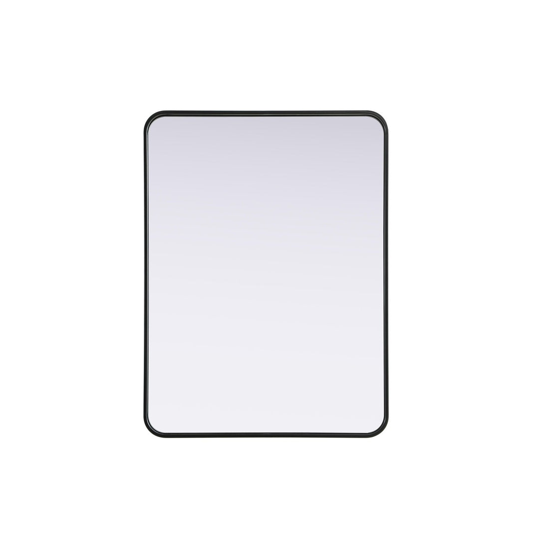 Contour Metal Rectangle Mirror 27X36 In Black - View 3 - Joshua Marshal