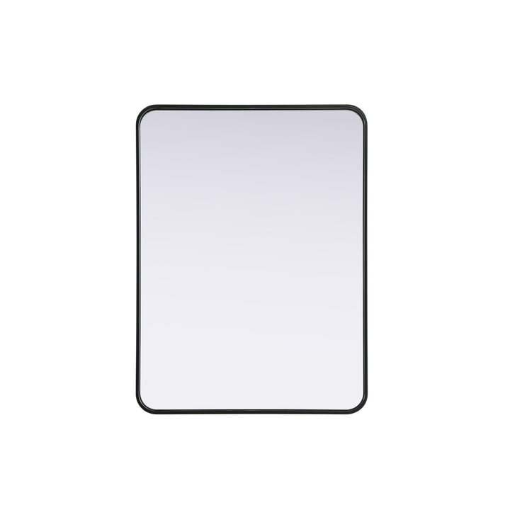 Contour Metal Rectangle Mirror 27X36 In Black - View 3 - Joshua Marshal