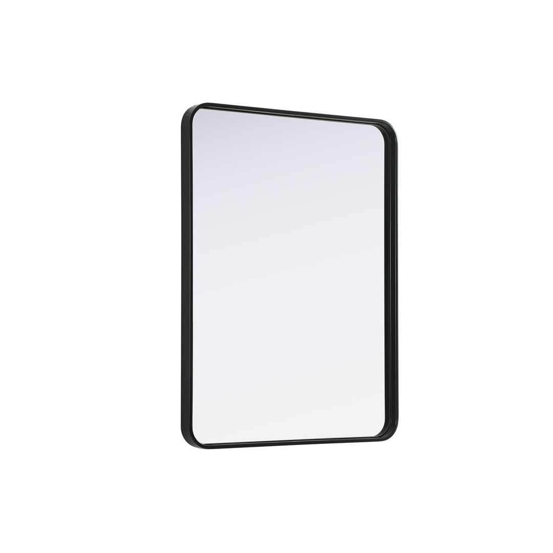 Contour Metal Rectangle Mirror 27X36 In Black - View 4 - Joshua Marshal