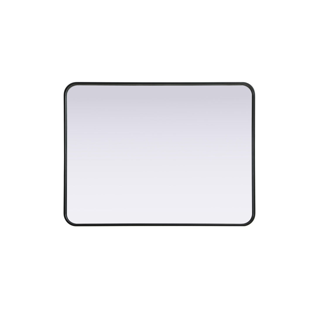 Contour Metal Rectangle Mirror 27X36 In Black - View 5 - Joshua Marshal