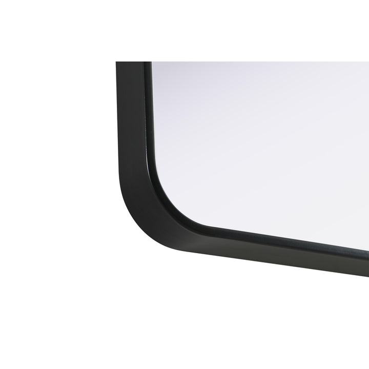 Contour Metal Rectangle Mirror 27X36 In Black - View 6 - Joshua Marshal