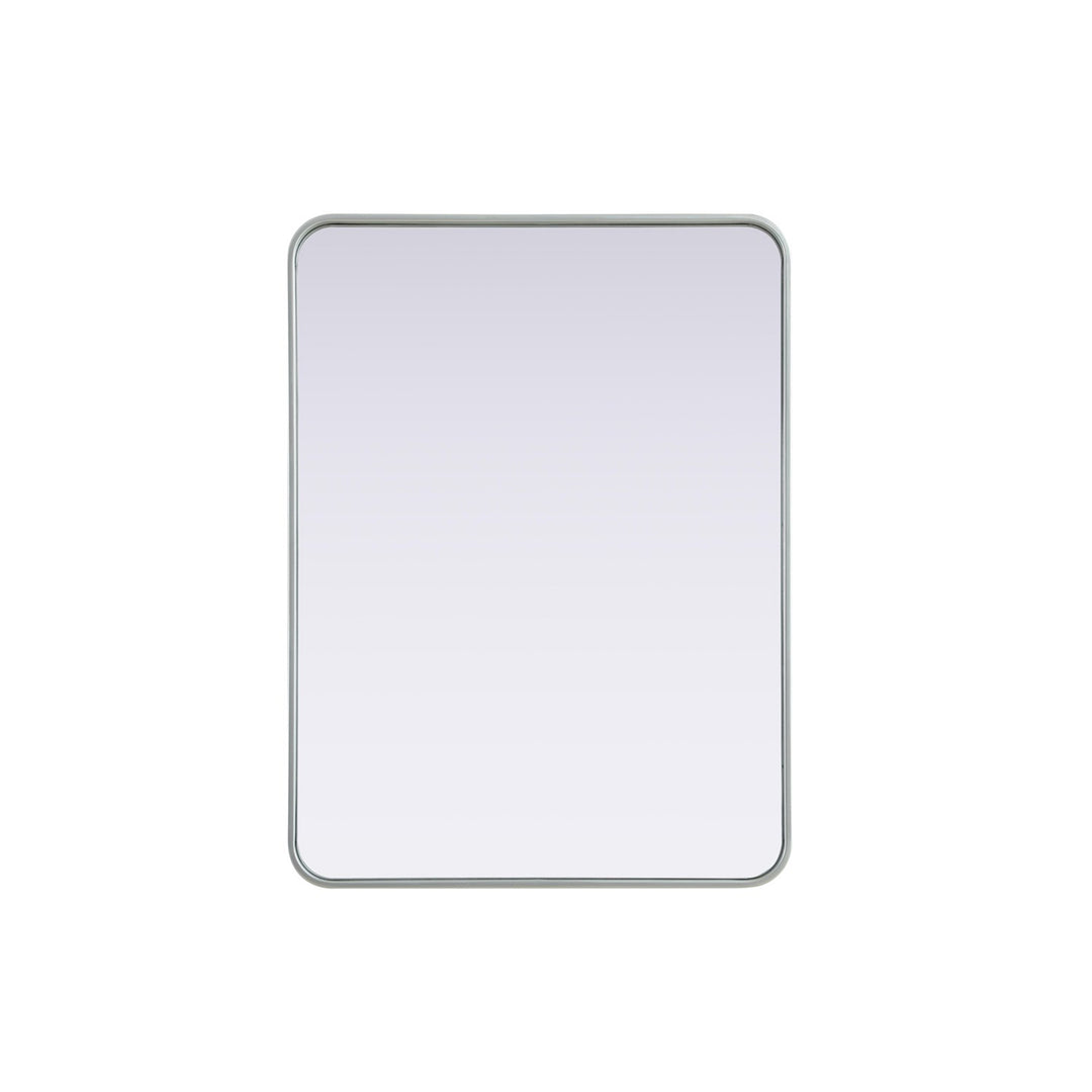 Contour Metal Rectangle Mirror 27X36 In Silver - View 3 - Joshua Marshal