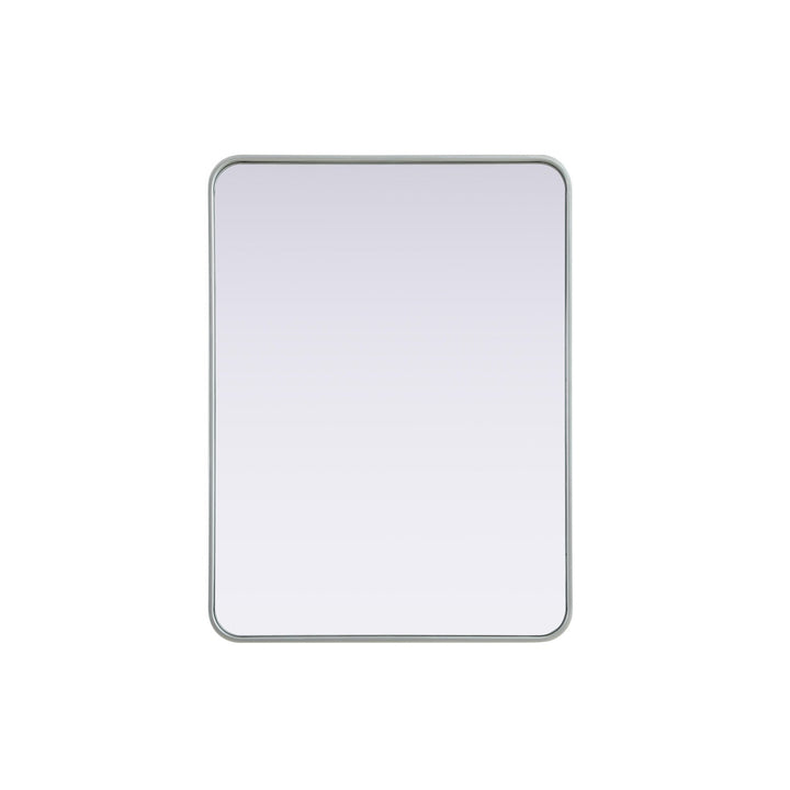 Contour Metal Rectangle Mirror 27X36 In Silver - View 3 - Joshua Marshal