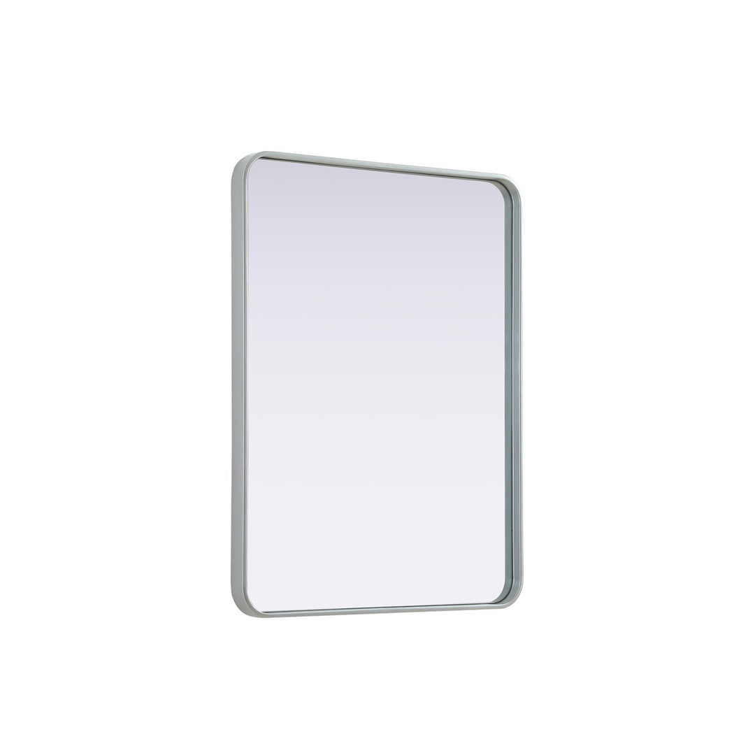 Contour Metal Rectangle Mirror 27X36 In Silver - View 4 - Joshua Marshal
