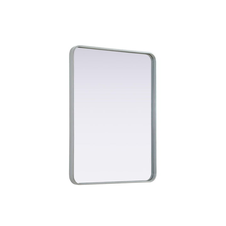 Contour Metal Rectangle Mirror 27X36 In Silver - View 4 - Joshua Marshal