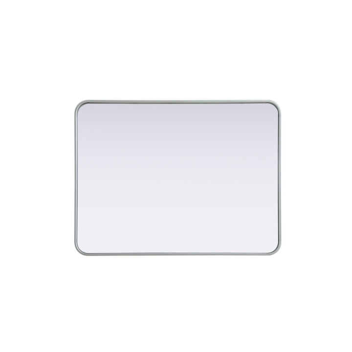 Contour Metal Rectangle Mirror 27X36 In Silver - View 5 - Joshua Marshal