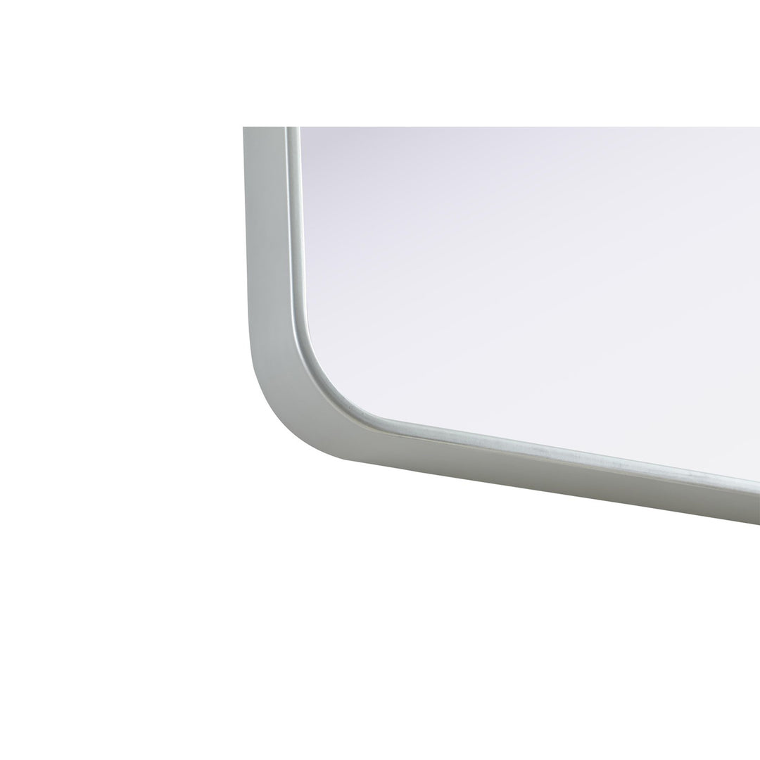 Contour Metal Rectangle Mirror 27X36 In Silver - View 6 - Joshua Marshal
