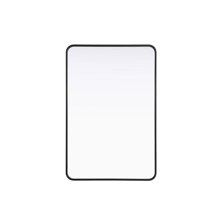 Contour Metal Rectangle Mirror 28X42 In Black - View 3 - Joshua Marshal