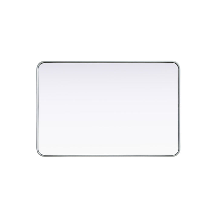Contour Metal Rectangle Mirror 28X42 In Silver - View 5 - Joshua Marshal