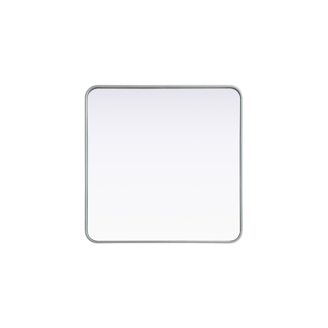 Contour Metal Square Mirror 30X30 In Silver - View 3 - Joshua Marshal