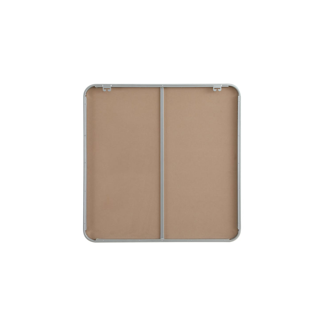 Contour Metal Square Mirror 30X30 In Silver - View 5 - Joshua Marshal