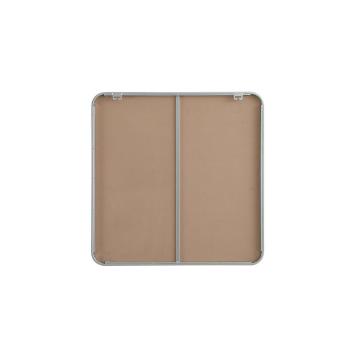 Contour Metal Square Mirror 30X30 In Silver - View 5 - Joshua Marshal