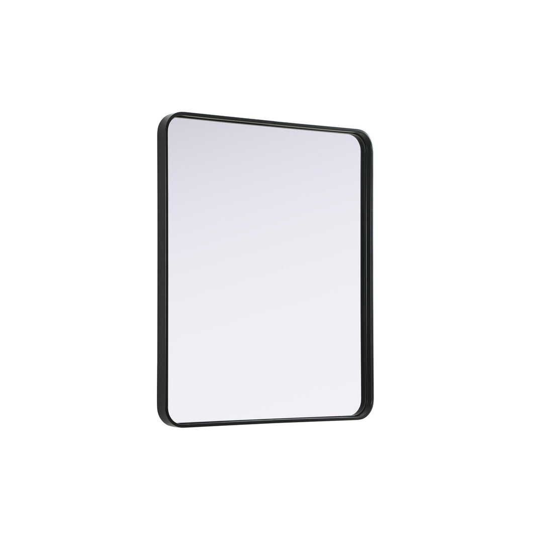Contour Metal Rectangle Mirror 30X36 In Black - View 4 - Joshua Marshal