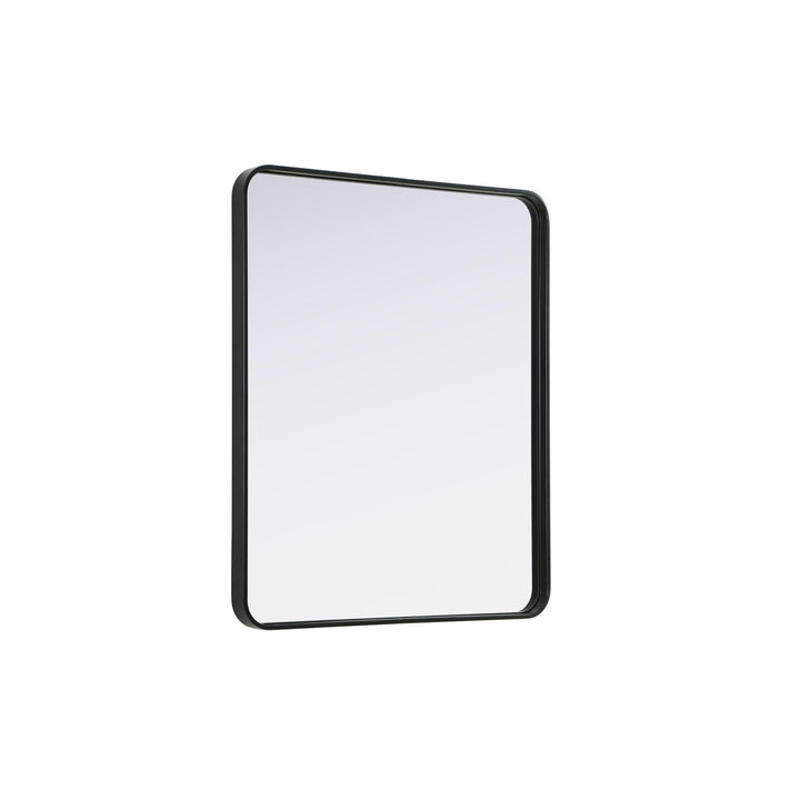 Contour Metal Rectangle Mirror 30X36 In Black - View 4 - Joshua Marshal