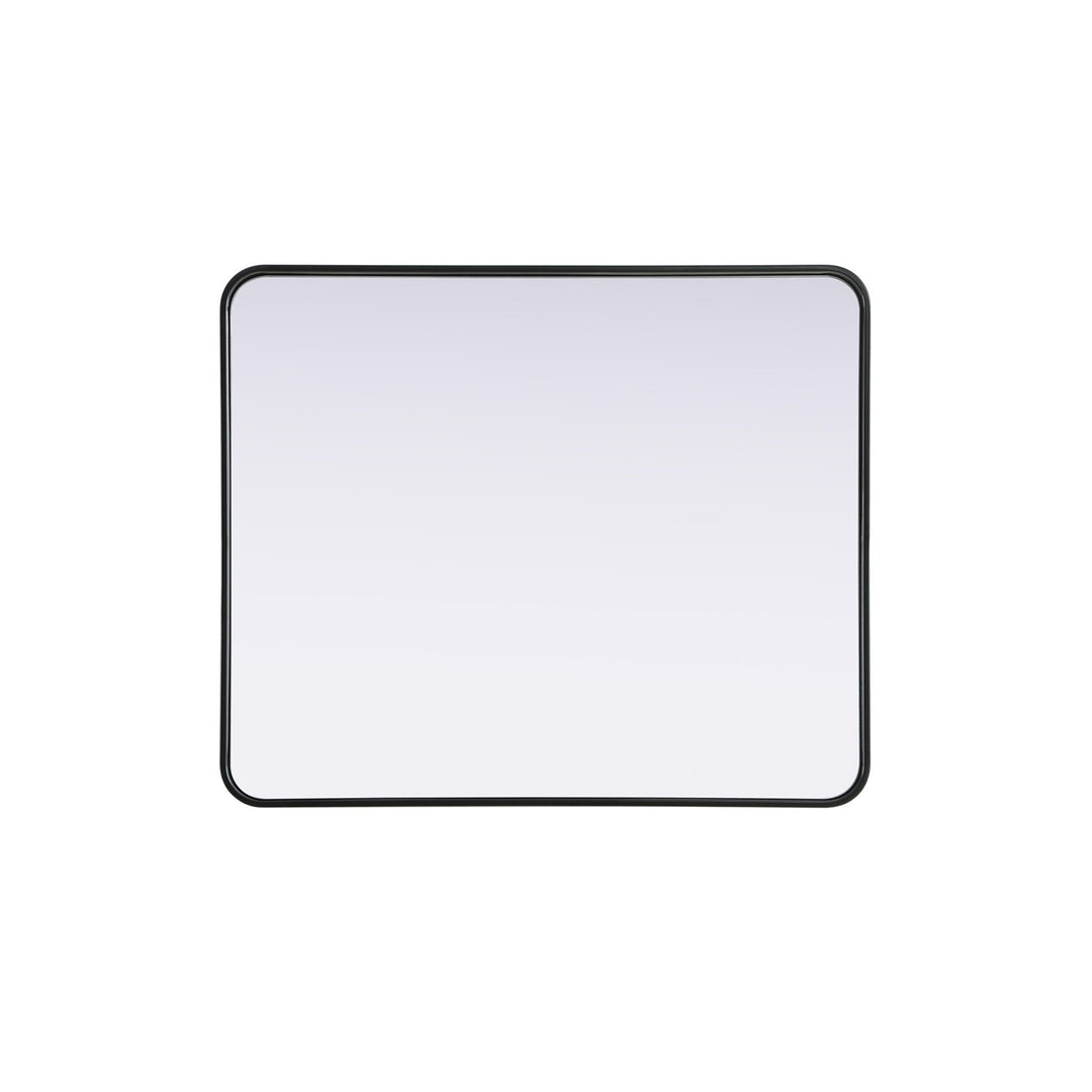 Contour Metal Rectangle Mirror 30X36 In Black - View 5 - Joshua Marshal