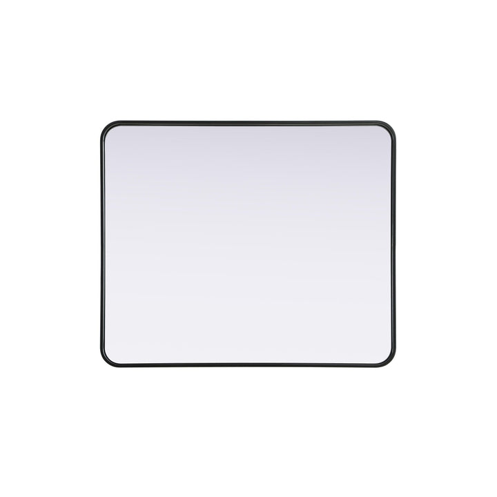 Contour Metal Rectangle Mirror 30X36 In Black - View 5 - Joshua Marshal