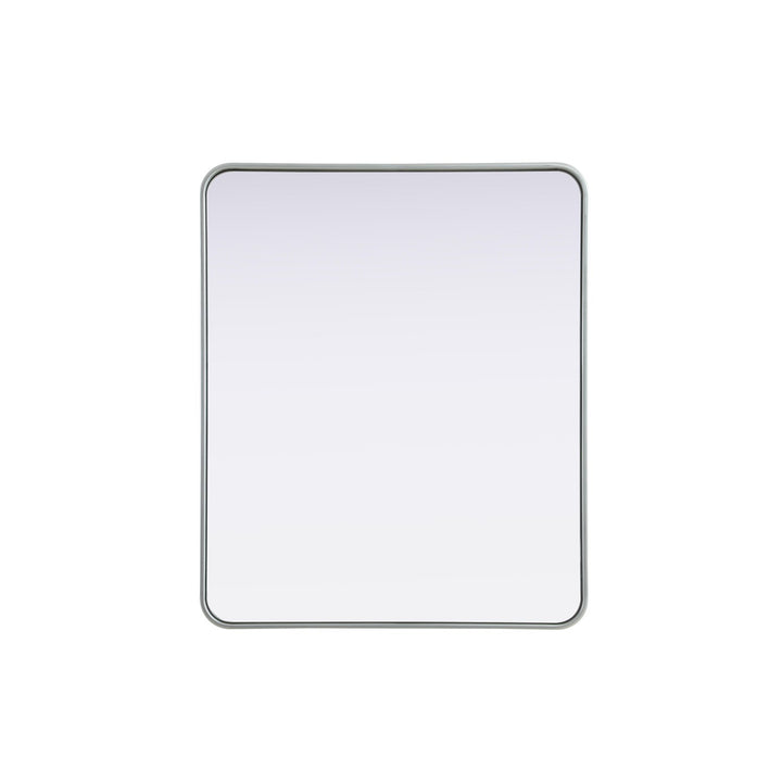 Contour Metal Rectangle Mirror 30X36 In Silver - View 3 - Joshua Marshal