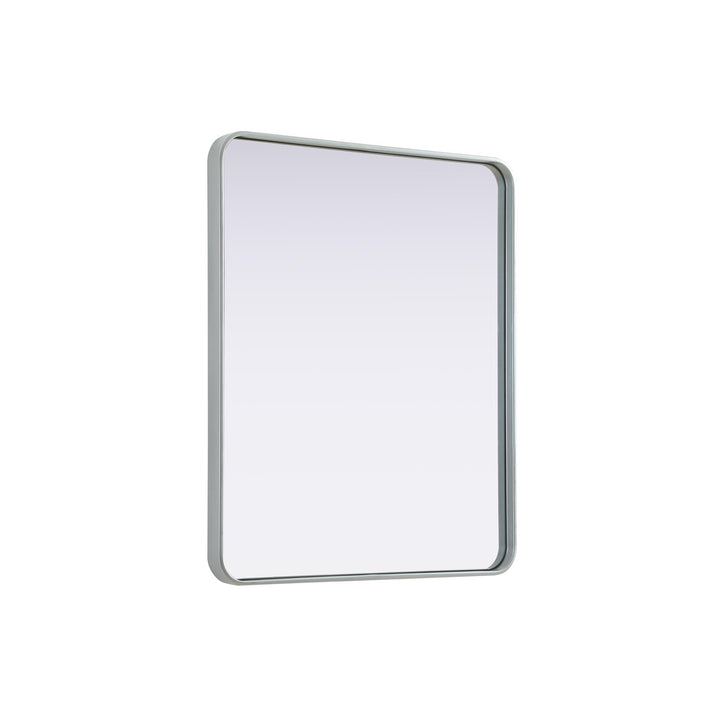 Contour Metal Rectangle Mirror 30X36 In Silver - View 4 - Joshua Marshal