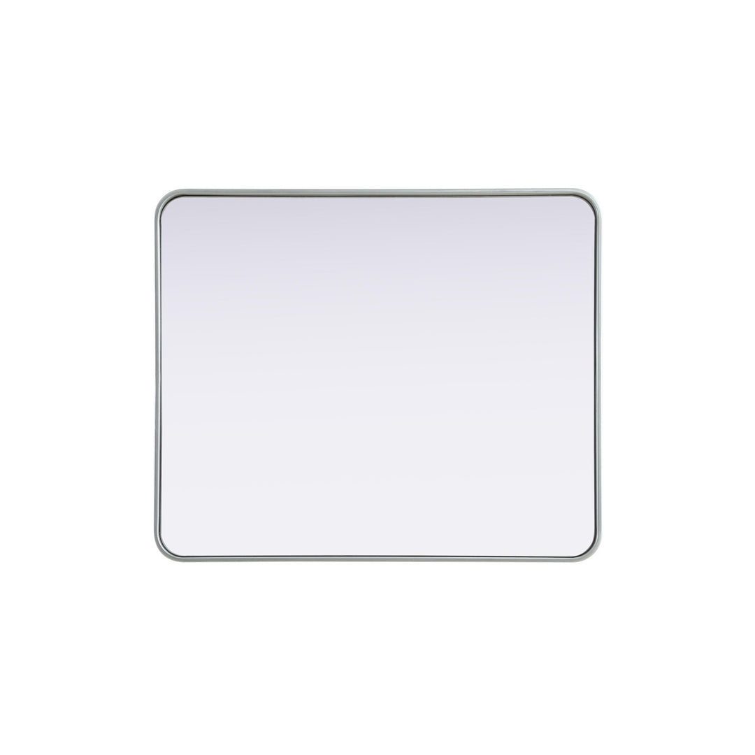 Contour Metal Rectangle Mirror 30X36 In Silver - View 5 - Joshua Marshal