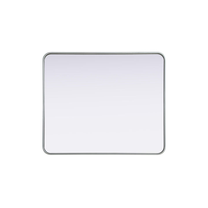 Contour Metal Rectangle Mirror 30X36 In Silver - View 5 - Joshua Marshal