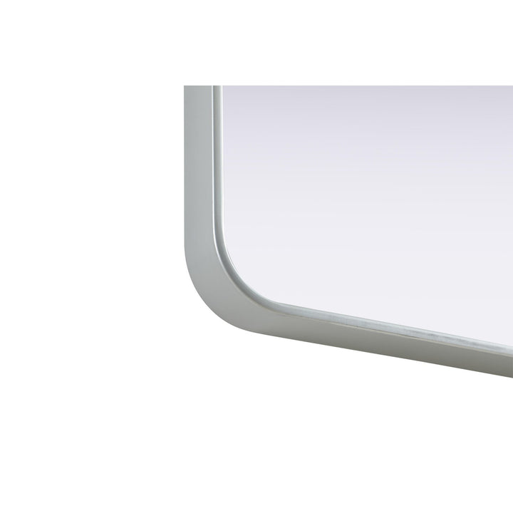 Contour Metal Rectangle Mirror 30X36 In Silver - View 6 - Joshua Marshal