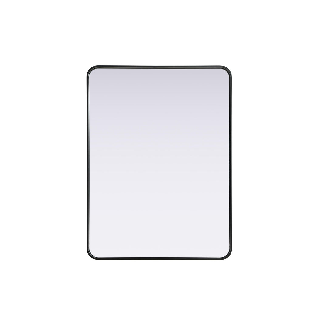 Contour Metal Rectangle Mirror 30X40 In Black - View 3 - Joshua Marshal