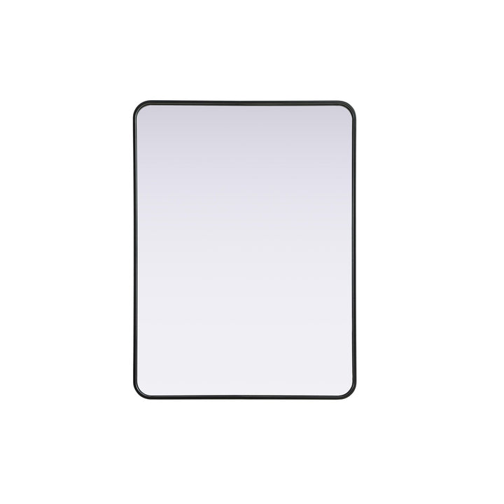 Contour Metal Rectangle Mirror 30X40 In Black - View 3 - Joshua Marshal