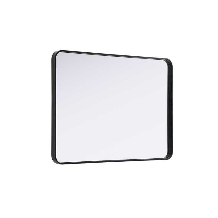 Contour Metal Rectangle Mirror 30X40 In Black - View 5 - Joshua Marshal