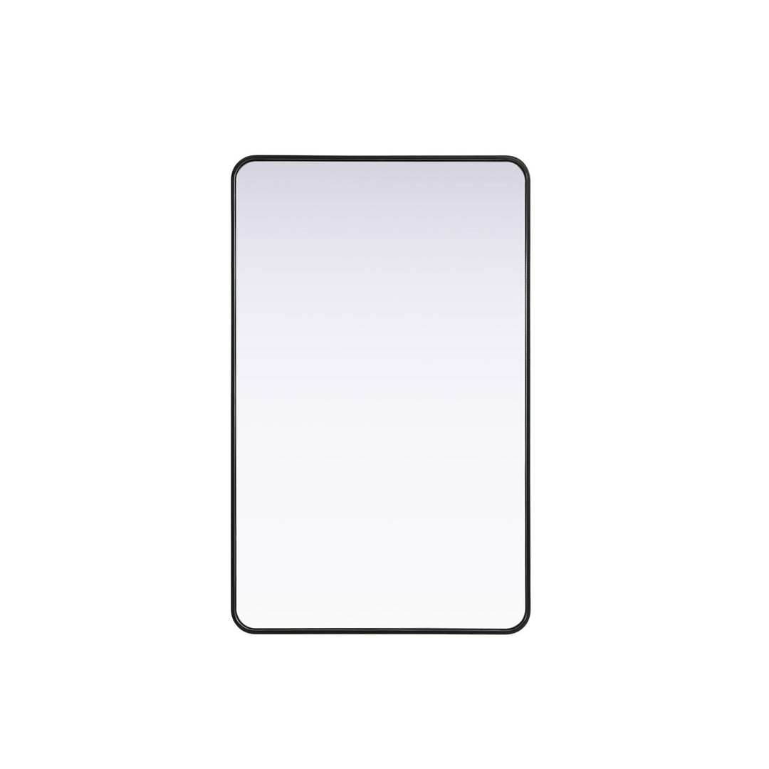 Contour Metal Rectangle Mirror 30X48 In Black - View 3 - Joshua Marshal