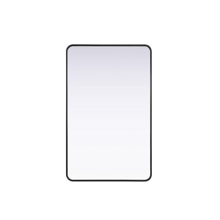 Contour Metal Rectangle Mirror 30X48 In Black - View 3 - Joshua Marshal