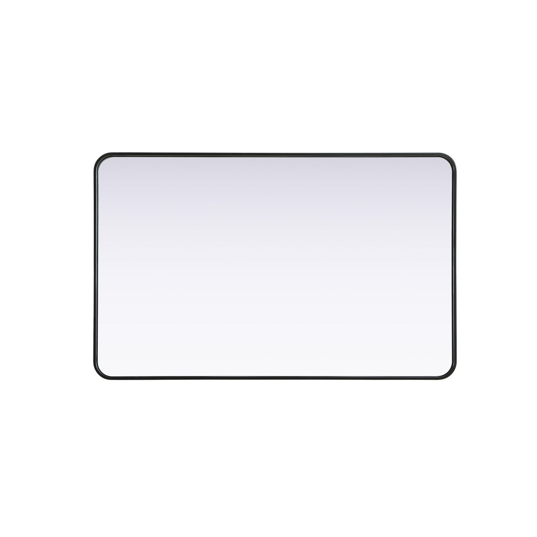 Contour Metal Rectangle Mirror 30X48 In Black - View 4 - Joshua Marshal