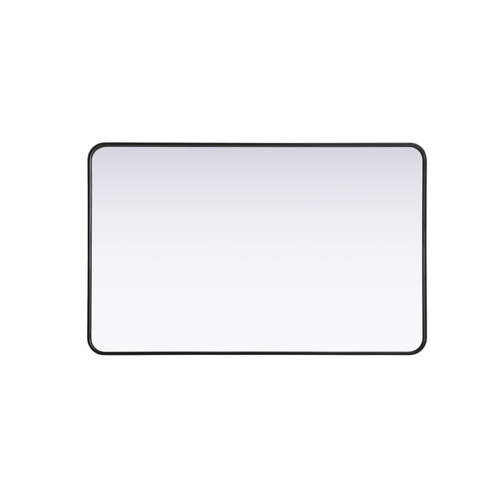 Contour Metal Rectangle Mirror 30X48 In Black - View 4 - Joshua Marshal