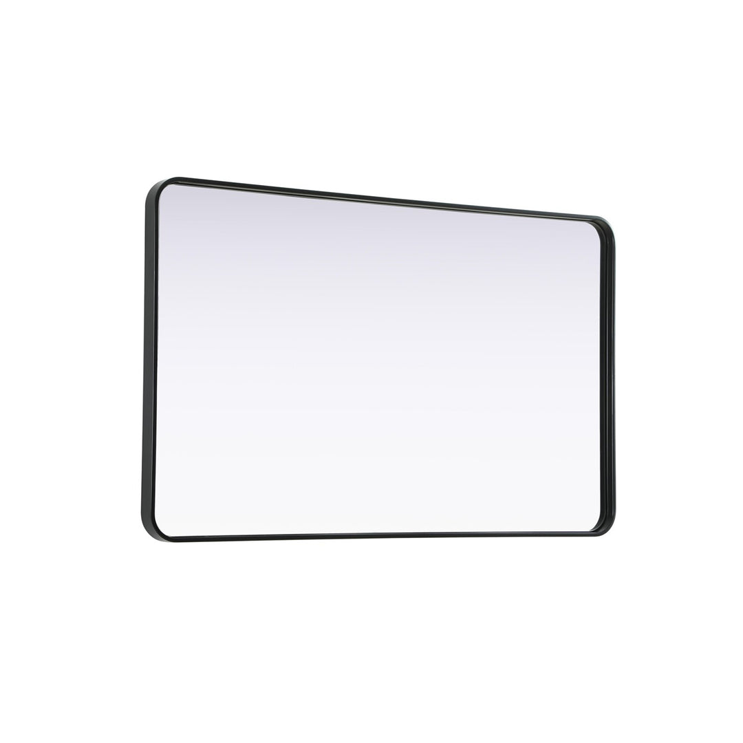 Contour Metal Rectangle Mirror 30X48 In Black - View 5 - Joshua Marshal