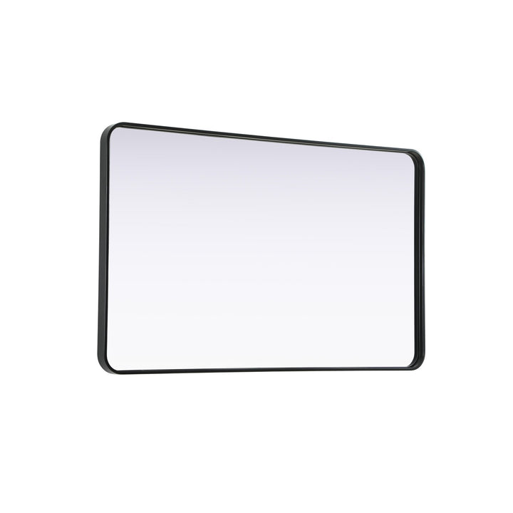 Contour Metal Rectangle Mirror 30X48 In Black - View 5 - Joshua Marshal