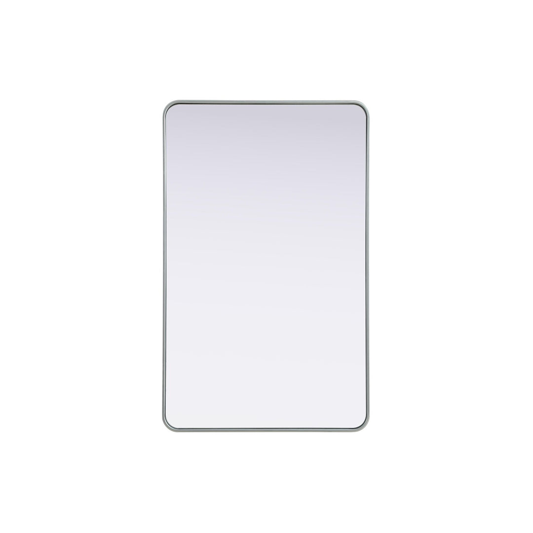 Contour Metal Rectangle Mirror 30X48 In Silver - View 3 - Joshua Marshal